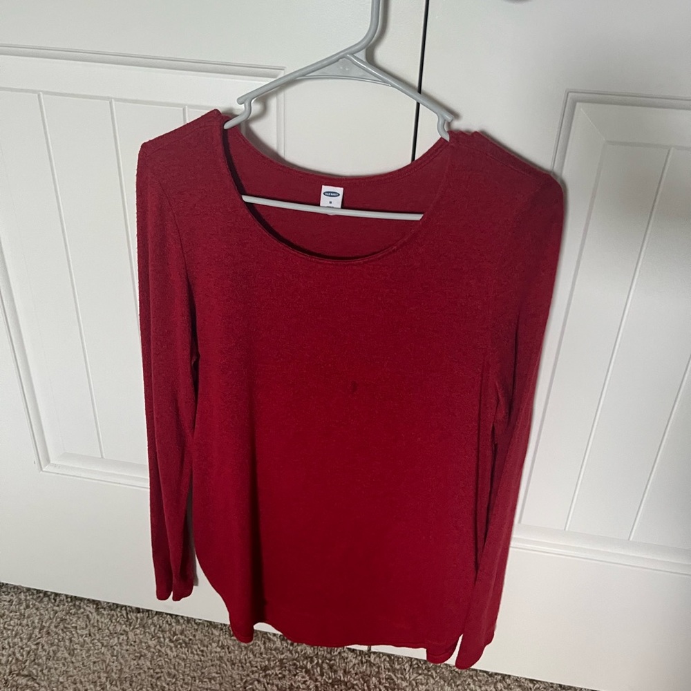 Red Medium Old Navy Long Sleeve Sweater